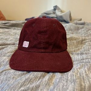 TOPO Maroon Corduroy Hat